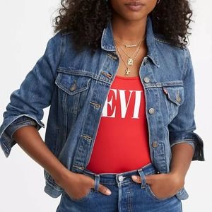 LEVI'S Original Trucker Denim Jacket Medium {ZZ28}